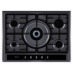 Neff T26S56N0 Gas Hob, Stainless Steel